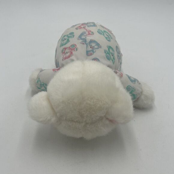 Vintage Carters Prestige Teddy Bear Plush Rattle Stuffed Animal Pastel Baby Toy - Picture 6 of 6